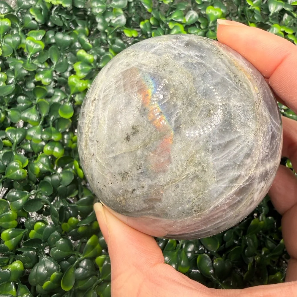 Flashy Labradorite Sphere 75mm - Picture 4 of 6